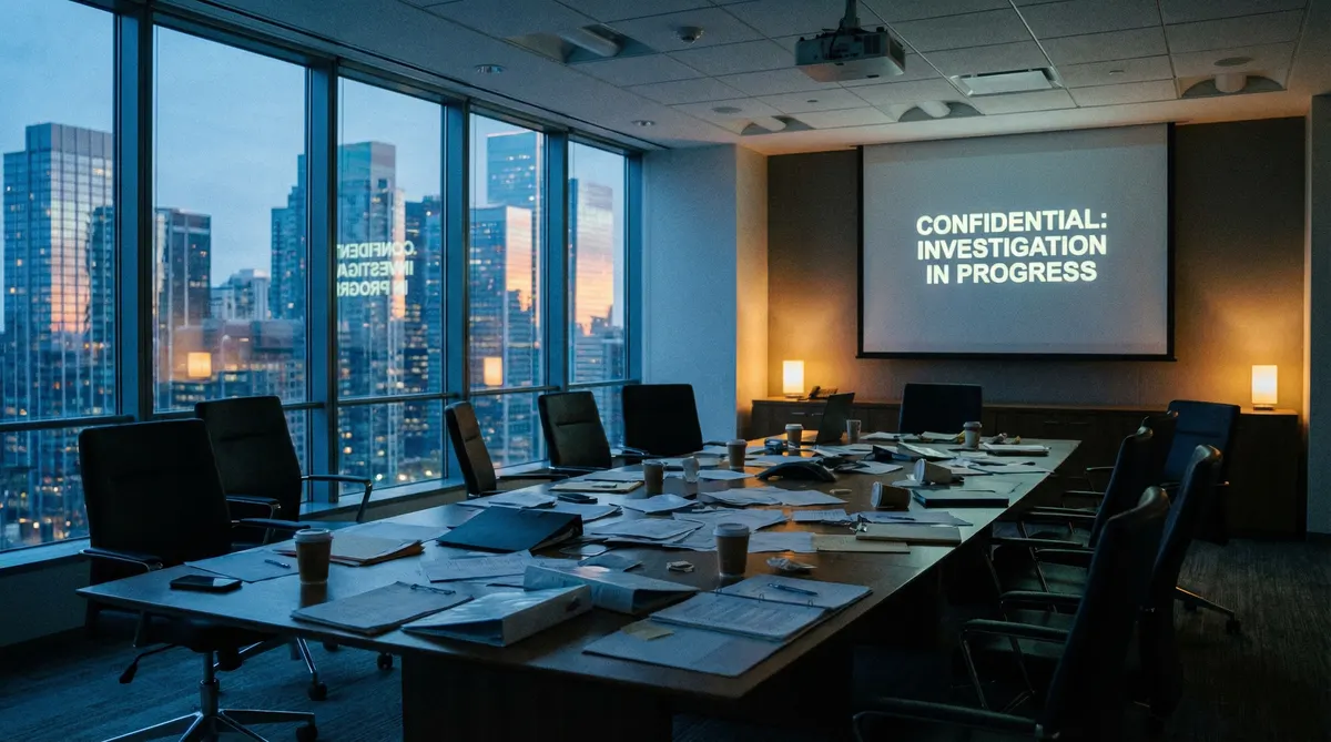 黑料暗网 - 企业会议室调查现场